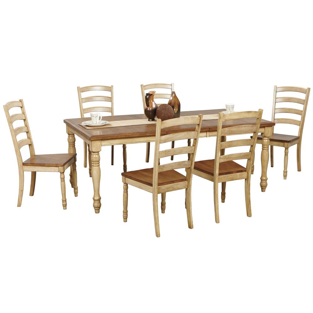 Winners Only Quails Run DQ14278W Transitional Rectangular Leg Table